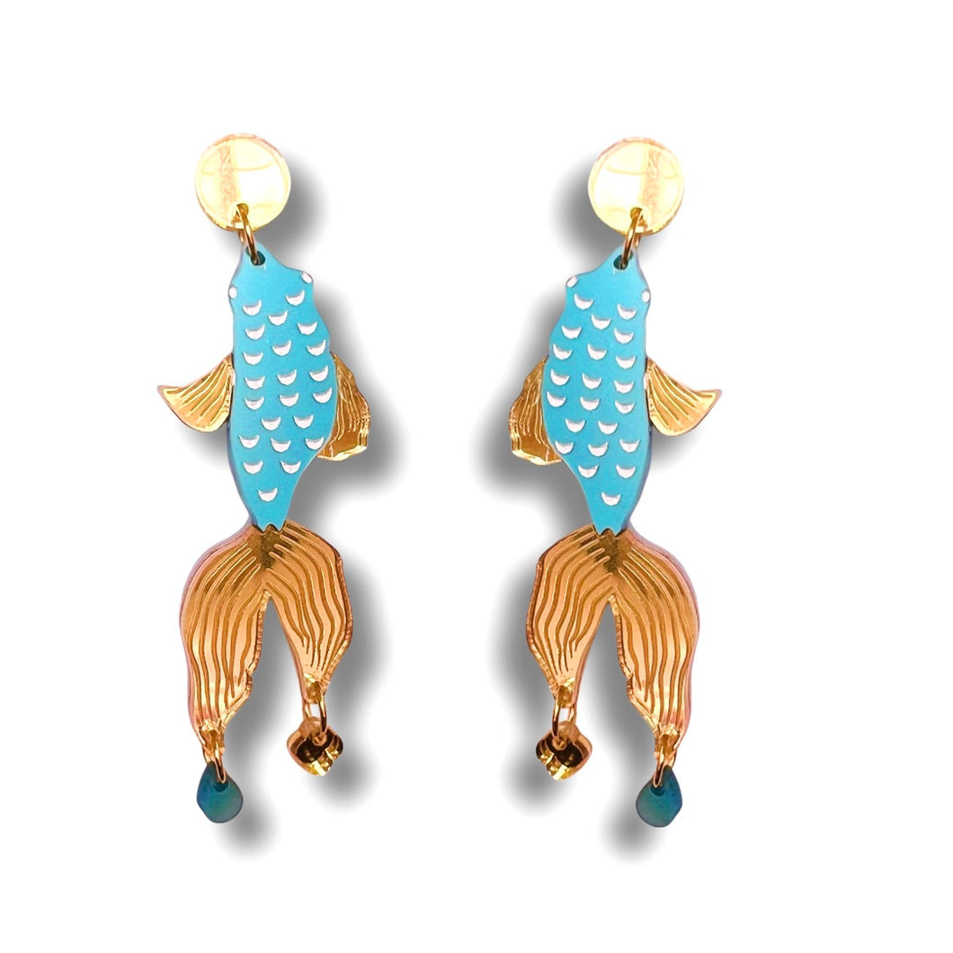 Koi Fish Statement Earring