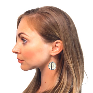 SILVER -Love Letters Hoop Earrings