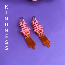 Load image into Gallery viewer, Kindness Kanji Statement Earring