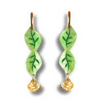 Load image into Gallery viewer, Matcha Leaf Statement Earring